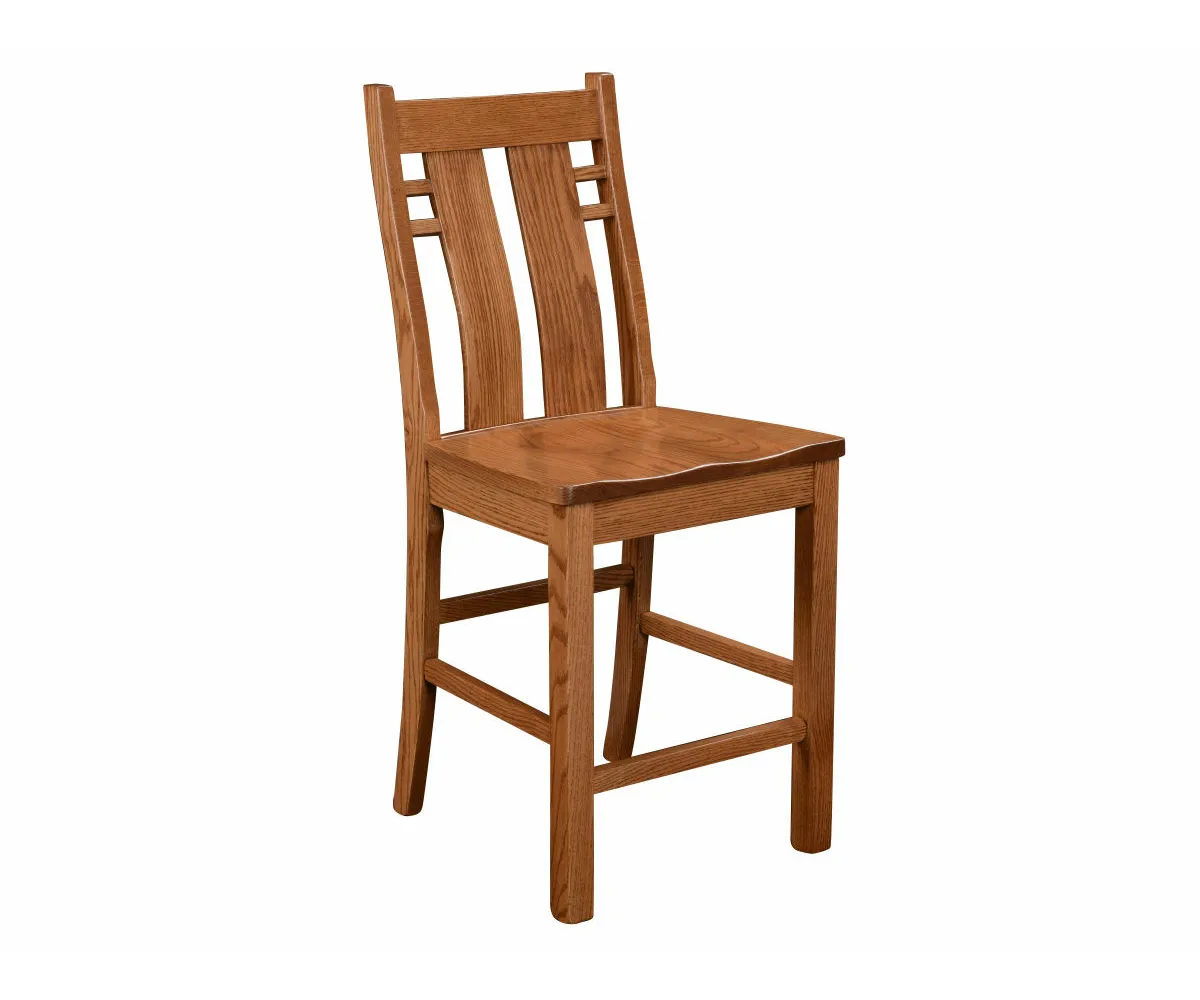 Bungalow 24" Stationary Bar Chair
