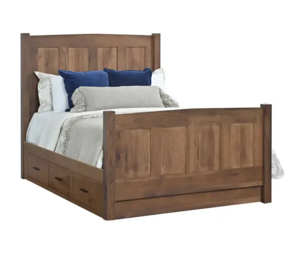 Elizabeth Lockwood Panel Bed With Drawers To The Floor