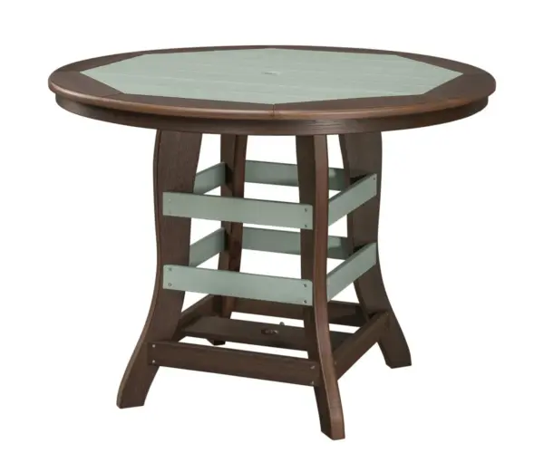 48" Rounded With Border Table - Counter Height