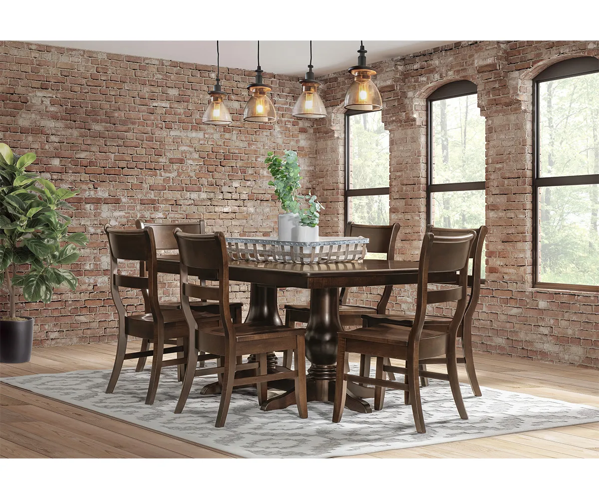 Auburn Double Pedestal Table - Image 3