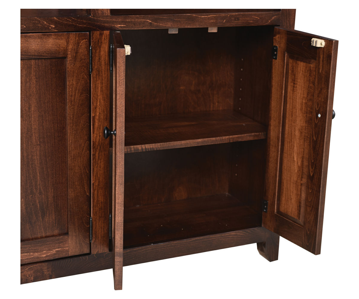 Modern Mission Bookcase with Doors - Image 2