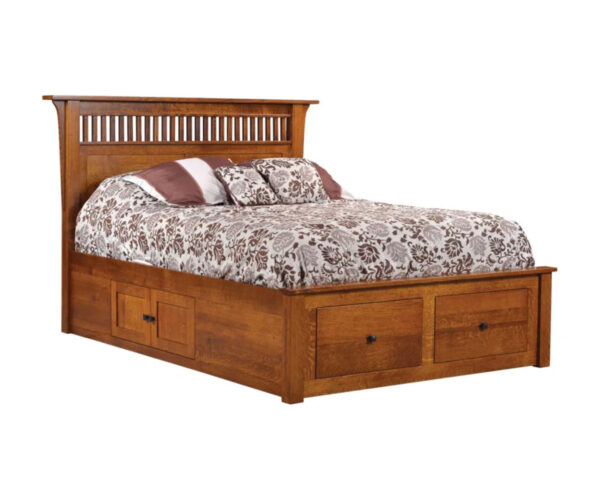 Empire Mission Bed with Drawer Unit