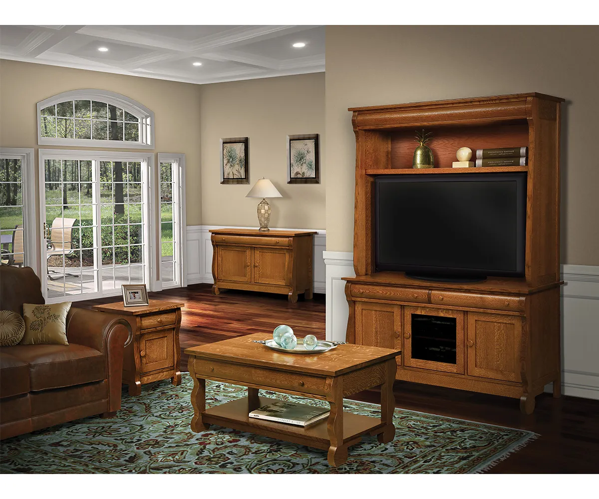 Old Classic Sleigh 6 Piece Wall Unit - Image 2